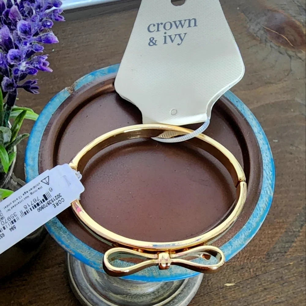 Crown & Ivy Gold Tone Bracelet